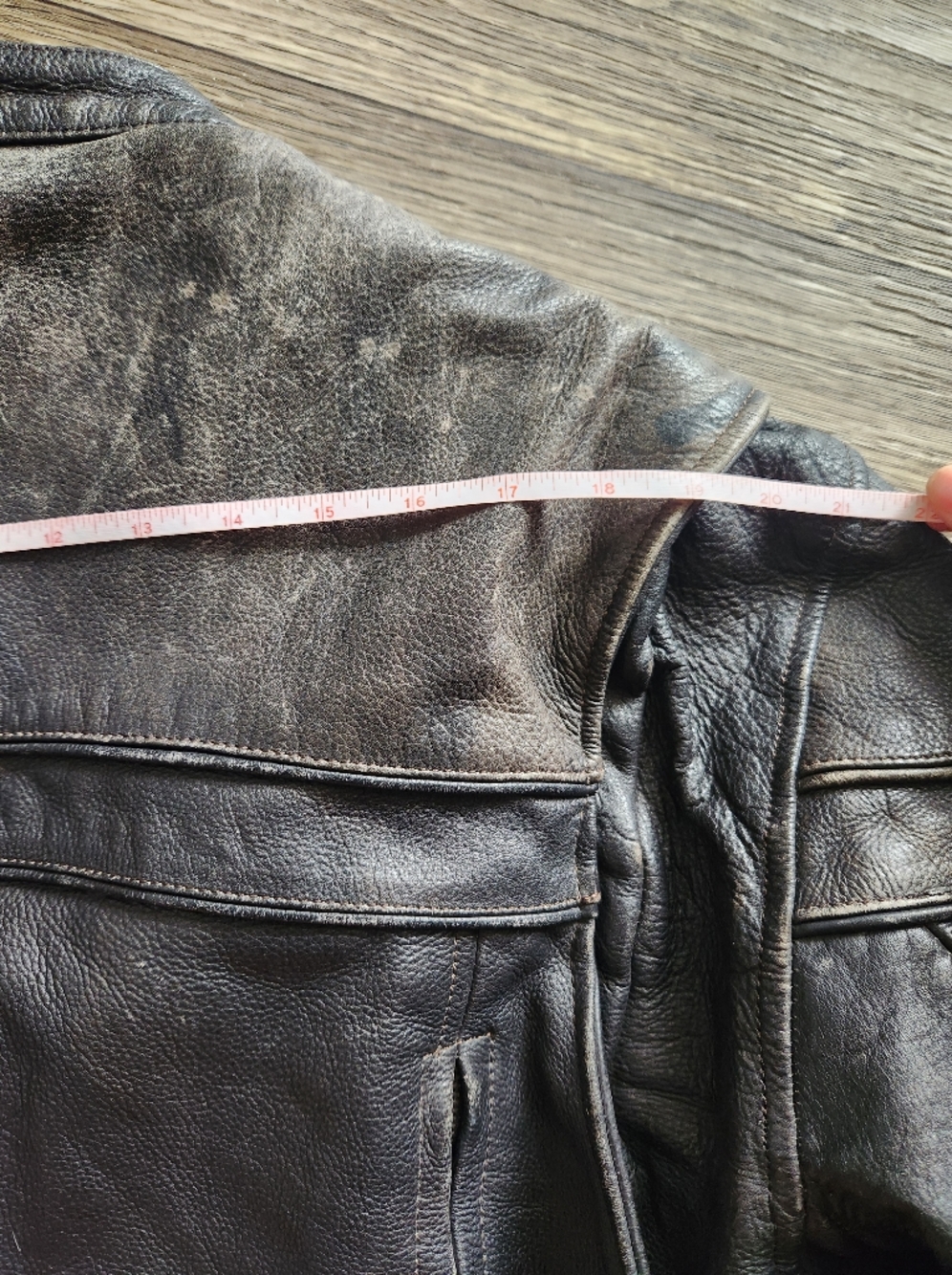Ultimate Riders Vintage Distressed Leather Motorcycle Jacket Size XL - Picture 7 of 11